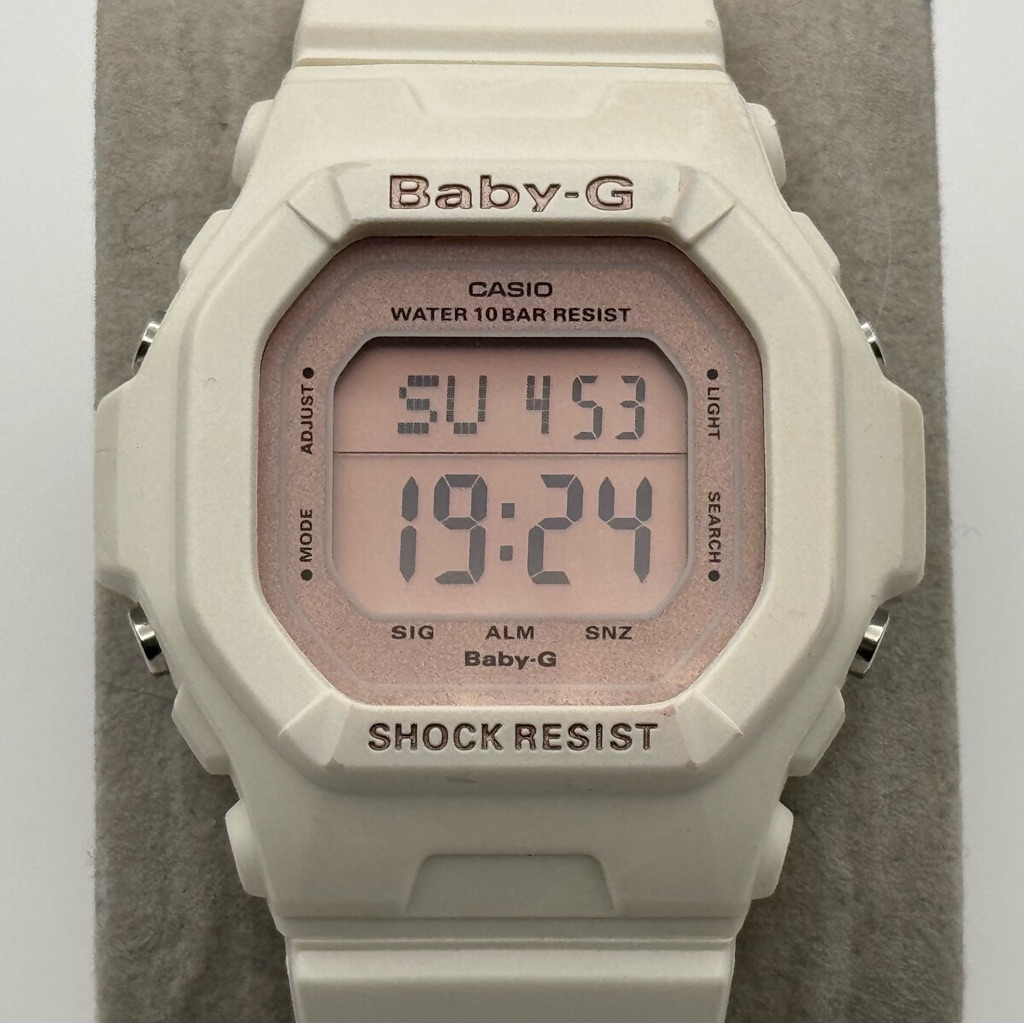 Casio GShock BabyG Bg56067bjf Pink White Womens Digital Watch 5600 Read